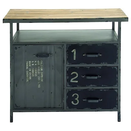 Metal/Wood Utility Cabinet